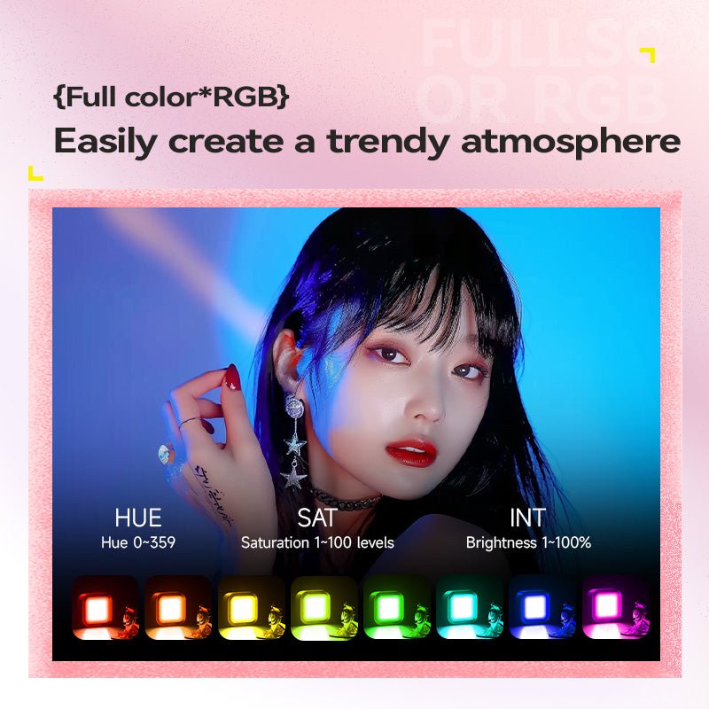 PHOTOOLEX TOFU - LUX RGB Video Light TOFU Camera Light - Photoolex