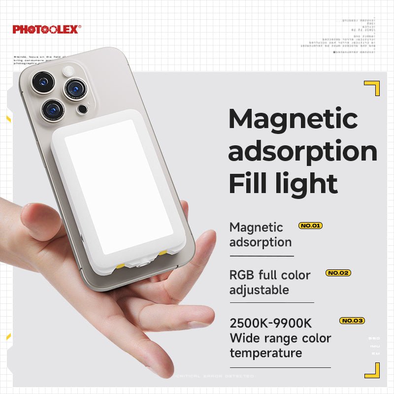 PHOTOOLEX TOFU - MAG Magnetic Fill Light - Photoolex