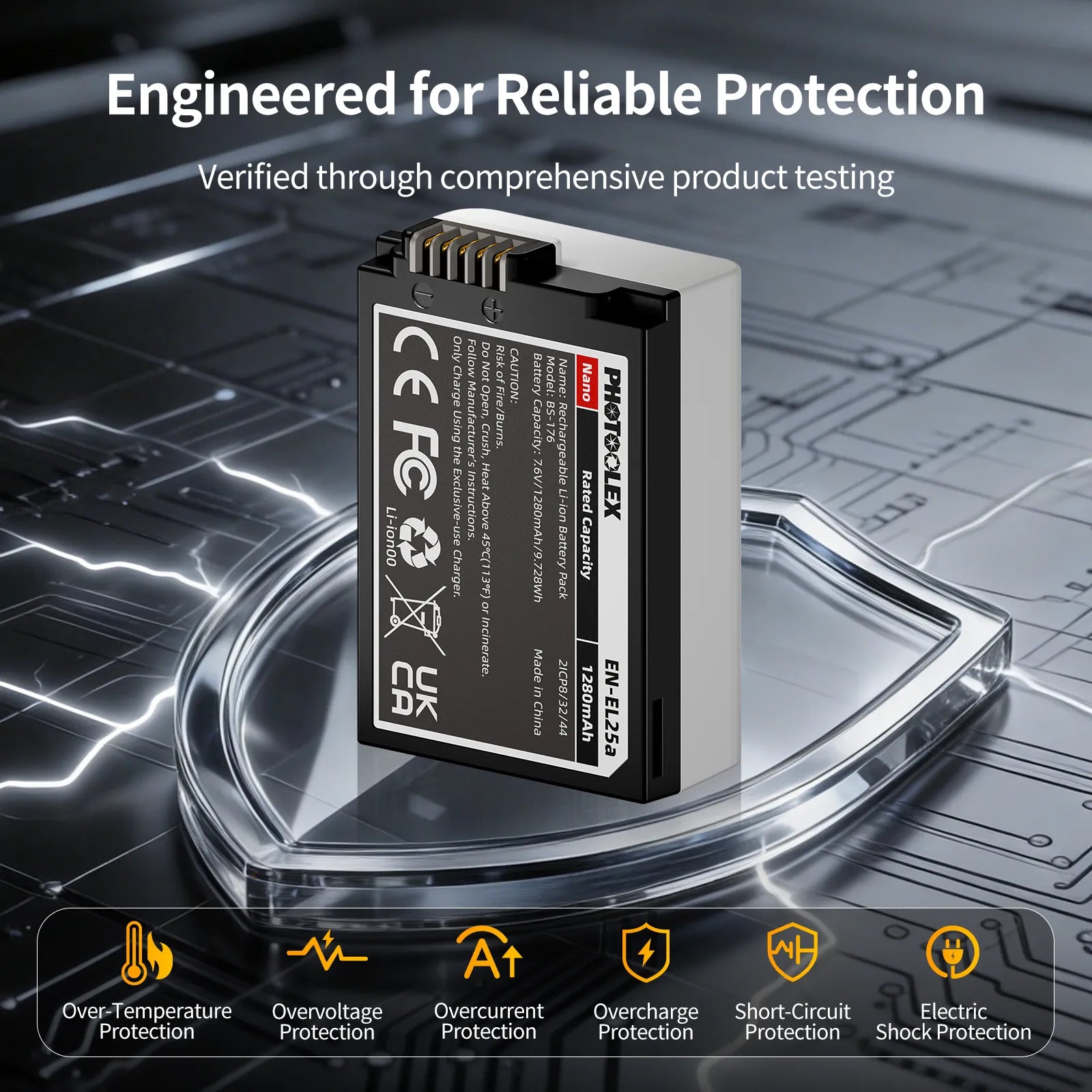 PHOTOOLEX BB Series Nano Camera Battery - Photoolex