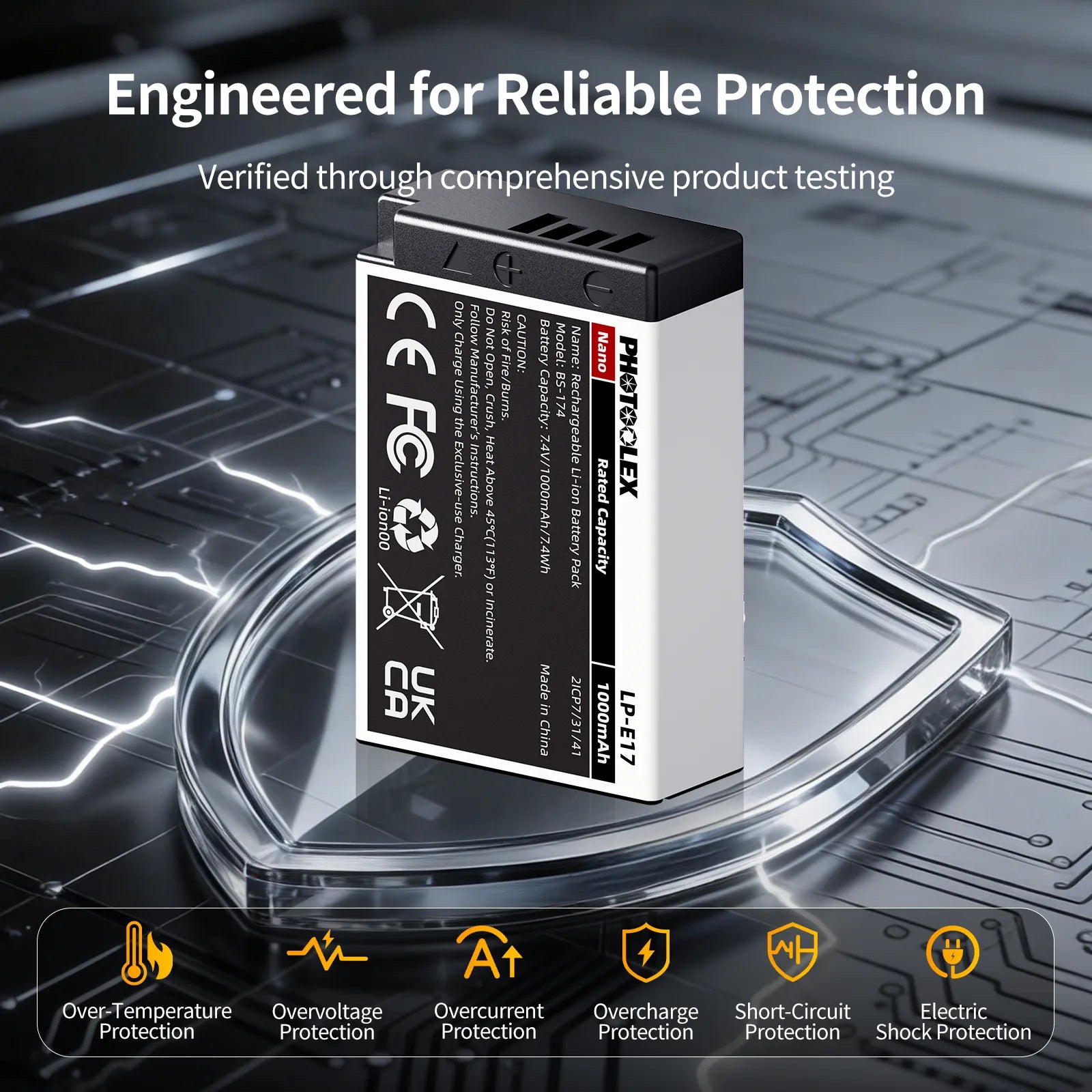 PHOTOOLEX BB Series Nano Camera Battery - Photoolex