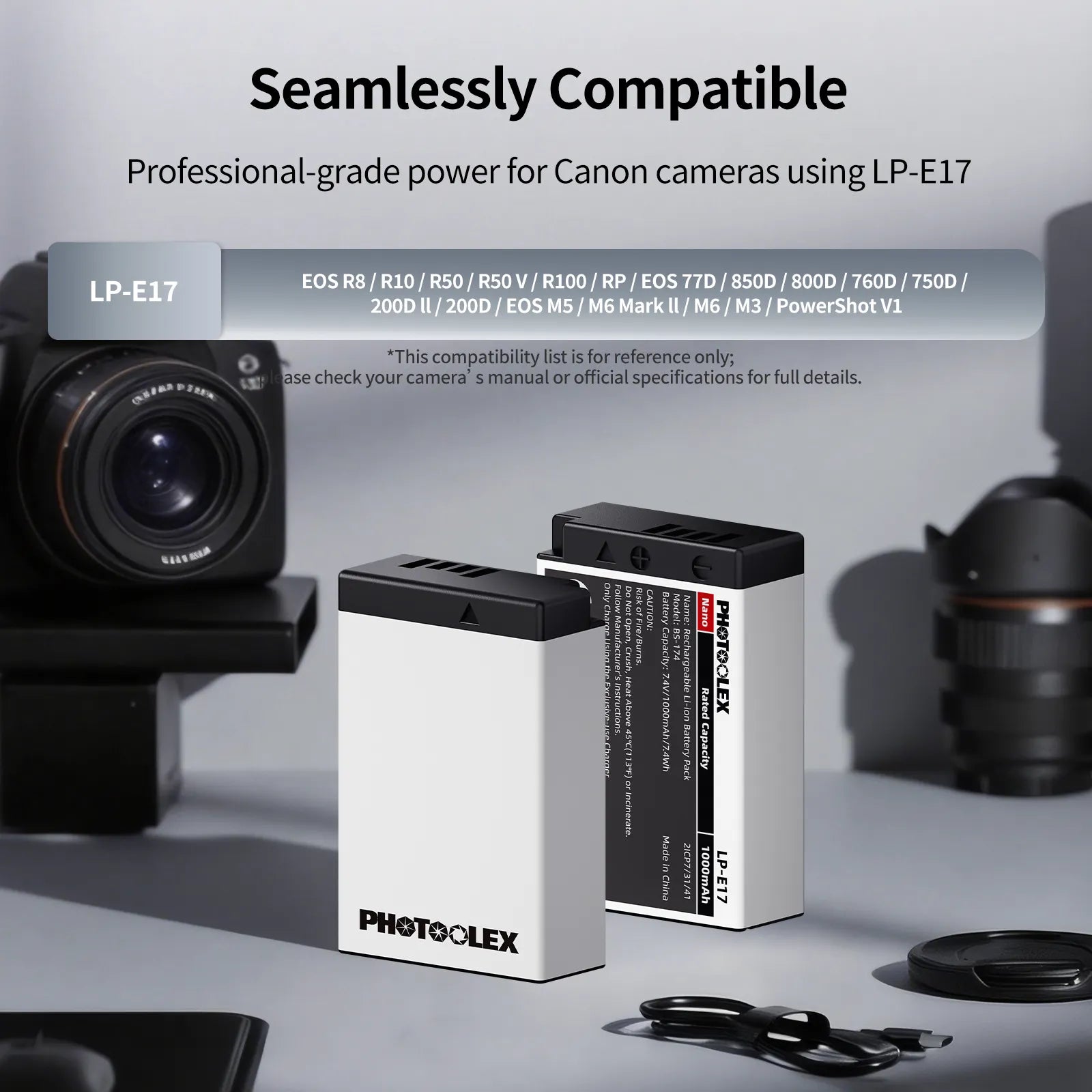 PHOTOOLEX BB Series Nano Camera Battery - Photoolex