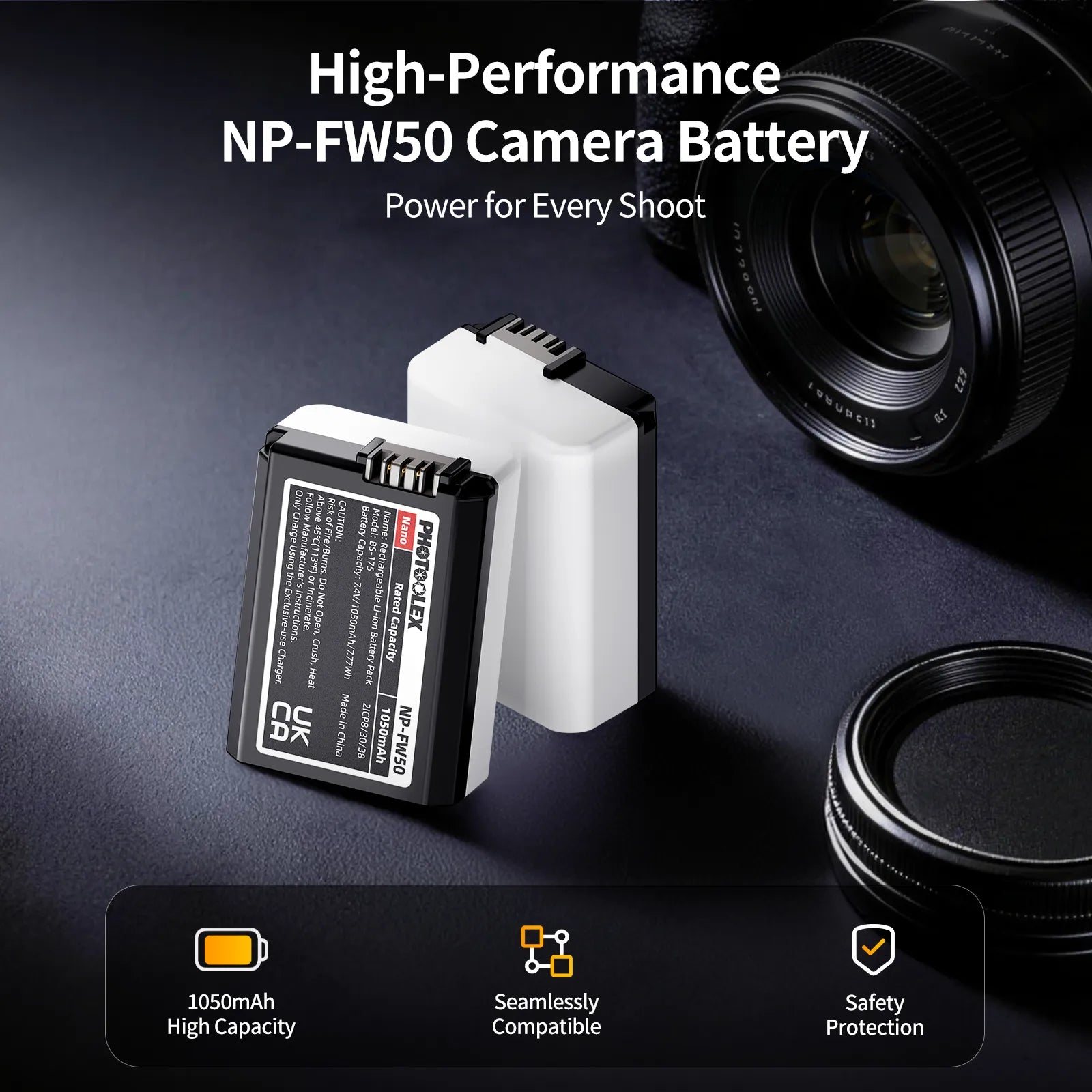 PHOTOOLEX BB Series Nano Camera Battery - Photoolex