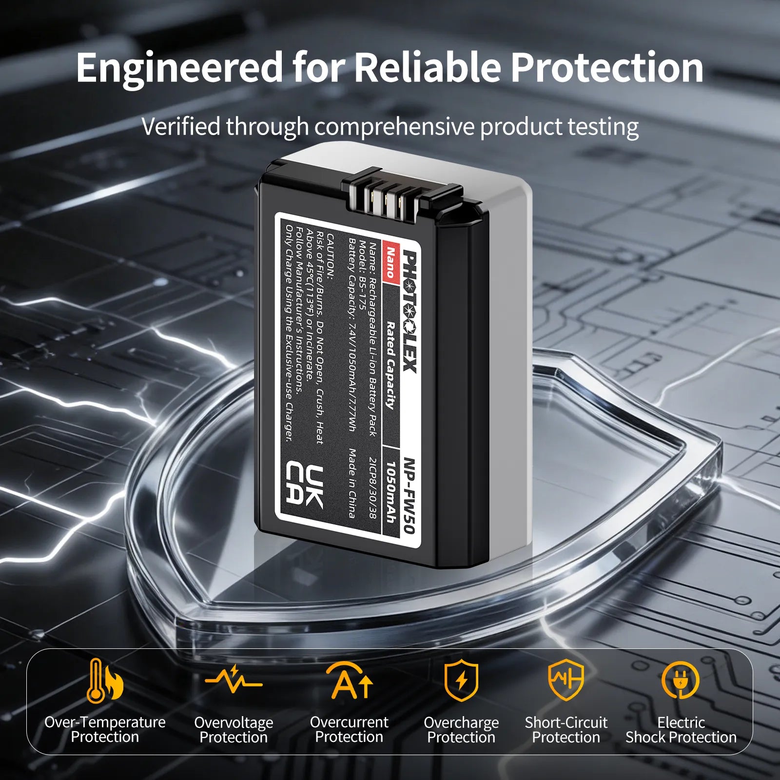 PHOTOOLEX BB Series Nano Camera Battery - Photoolex