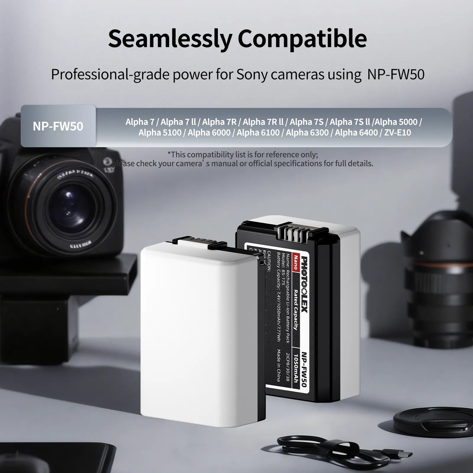 PHOTOOLEX BB Series Nano Camera Battery - Photoolex
