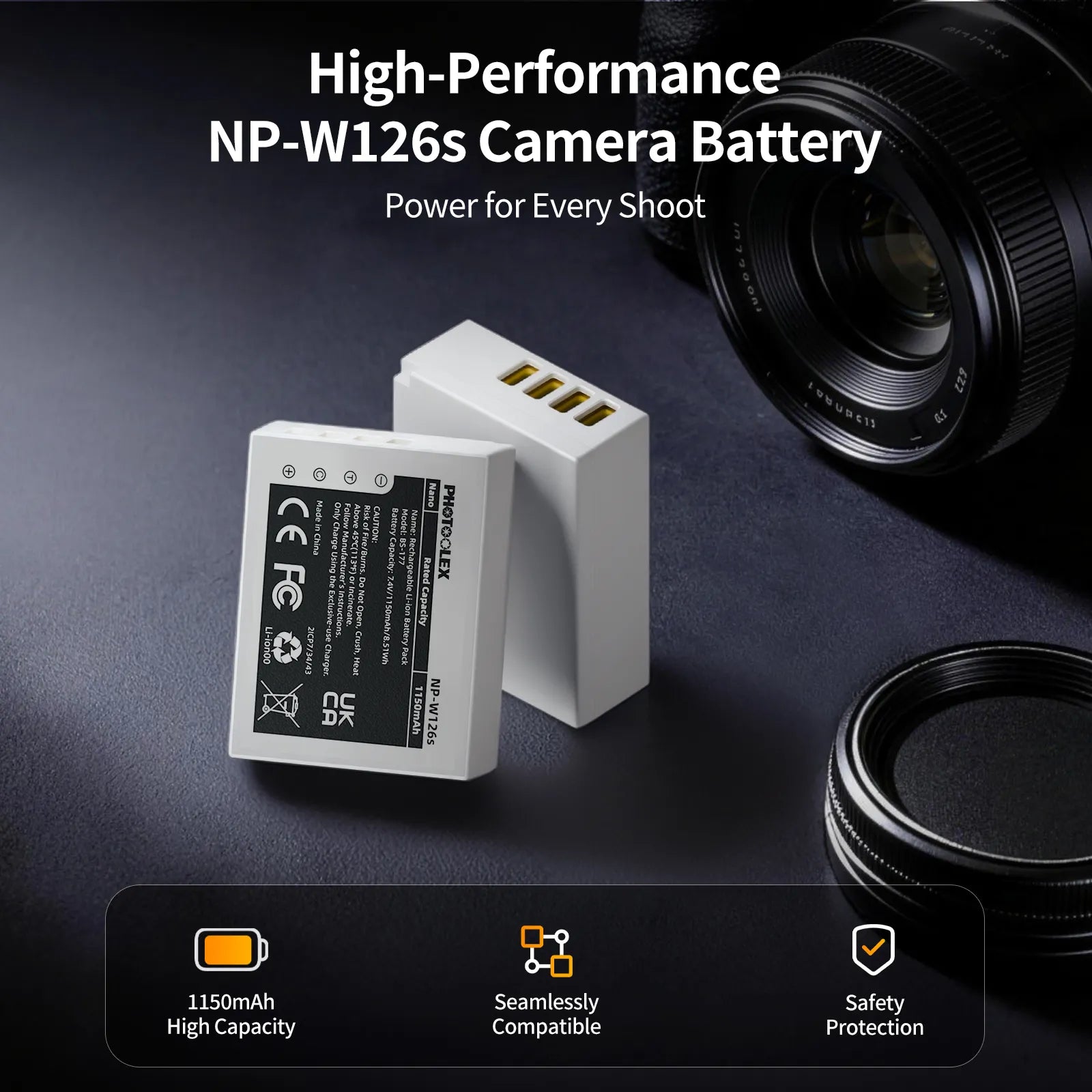 PHOTOOLEX BB Series Nano Camera Battery - Photoolex