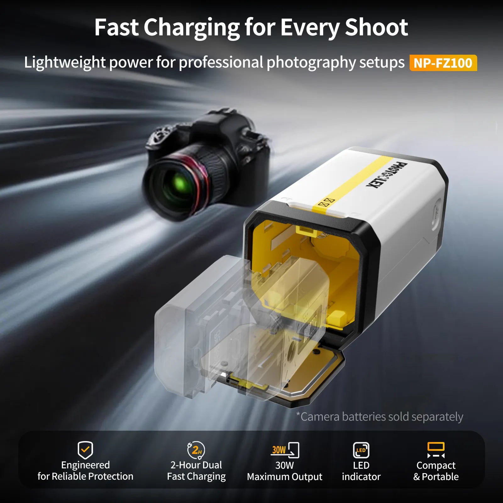 PHOTOOLEX BB2 Camera Battery Charger - Photoolex
