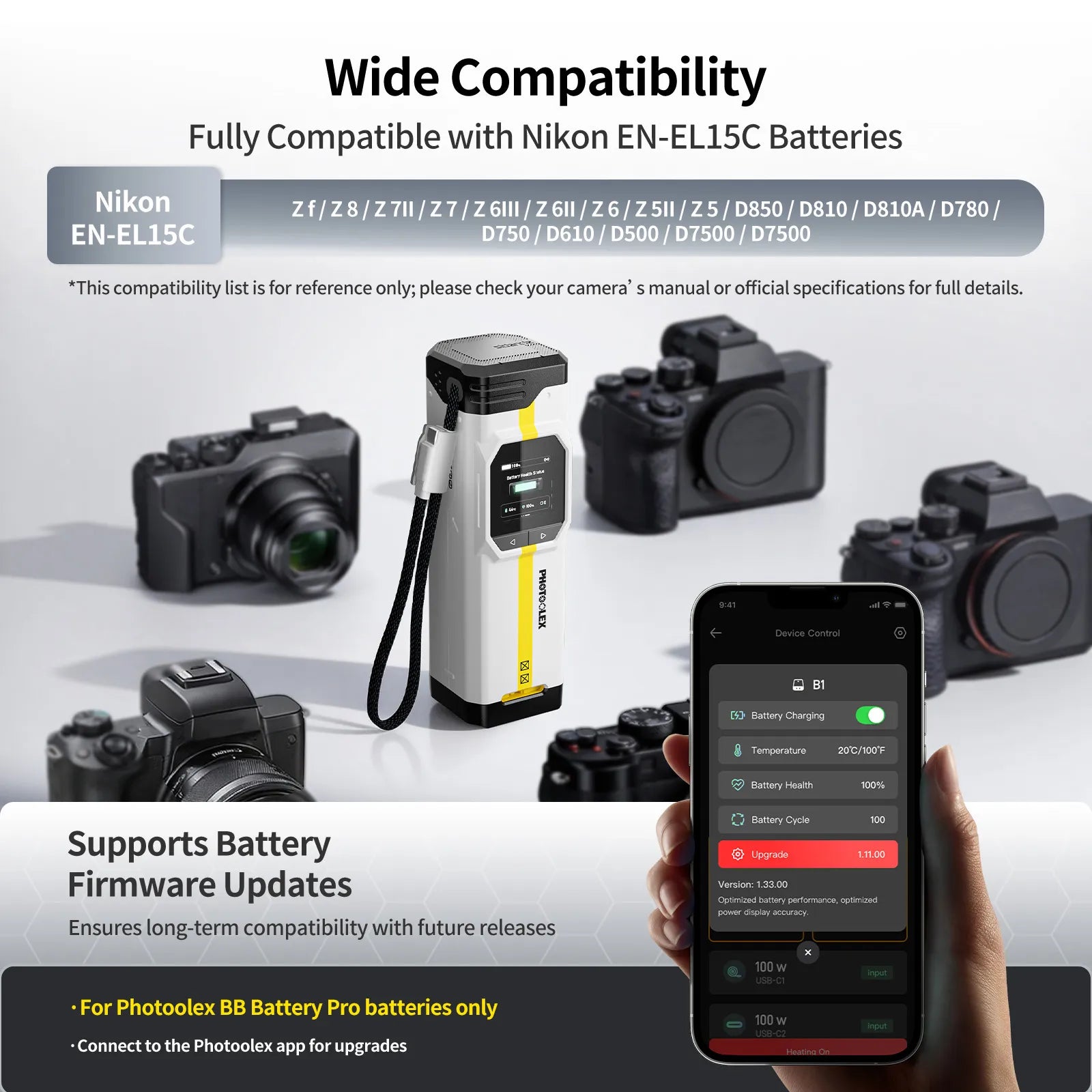 PHOTOOLEX BB Pro Camera Battery Charger & Power Bank - Photoolex