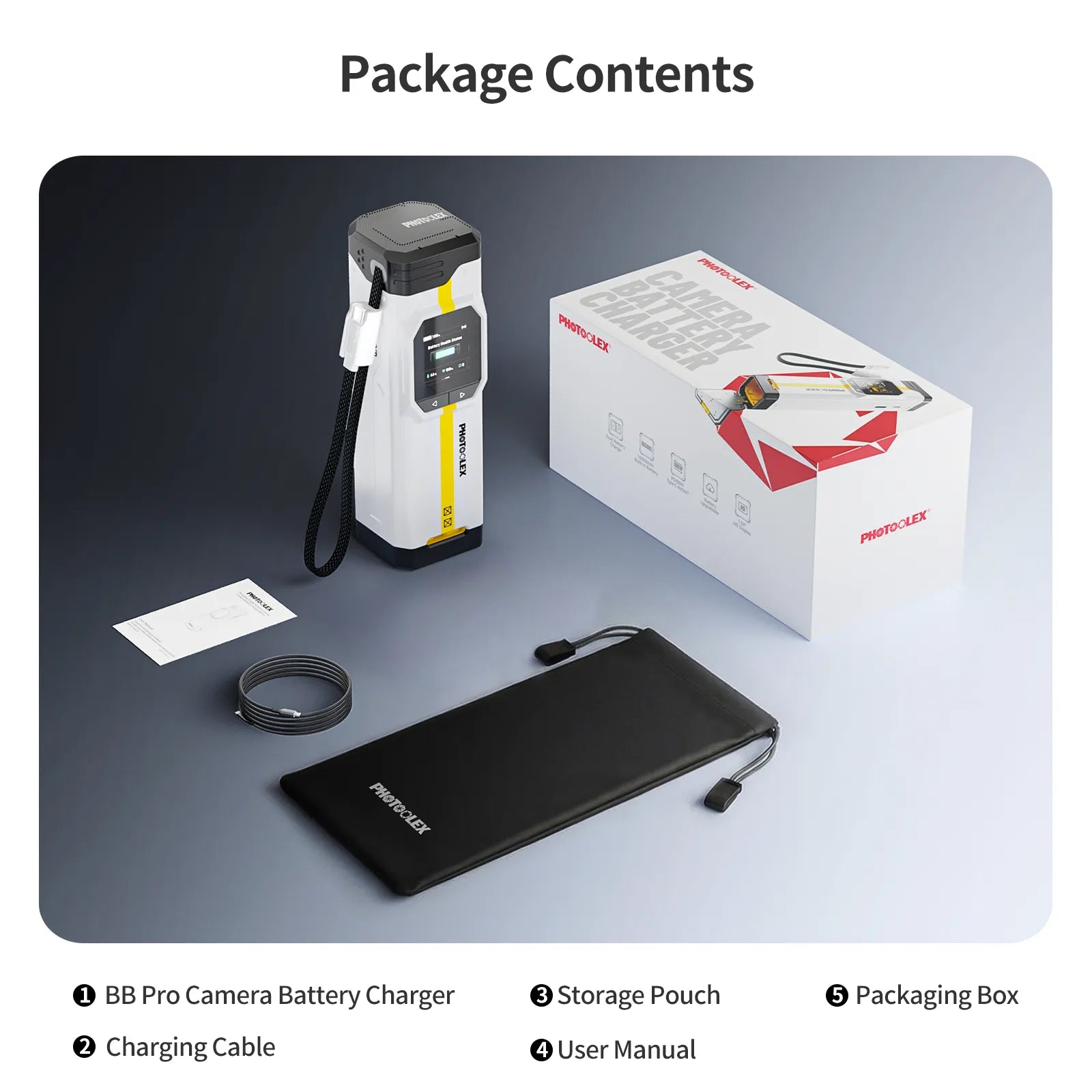 PHOTOOLEX BB Pro Camera Battery Charger & Power Bank - Photoolex