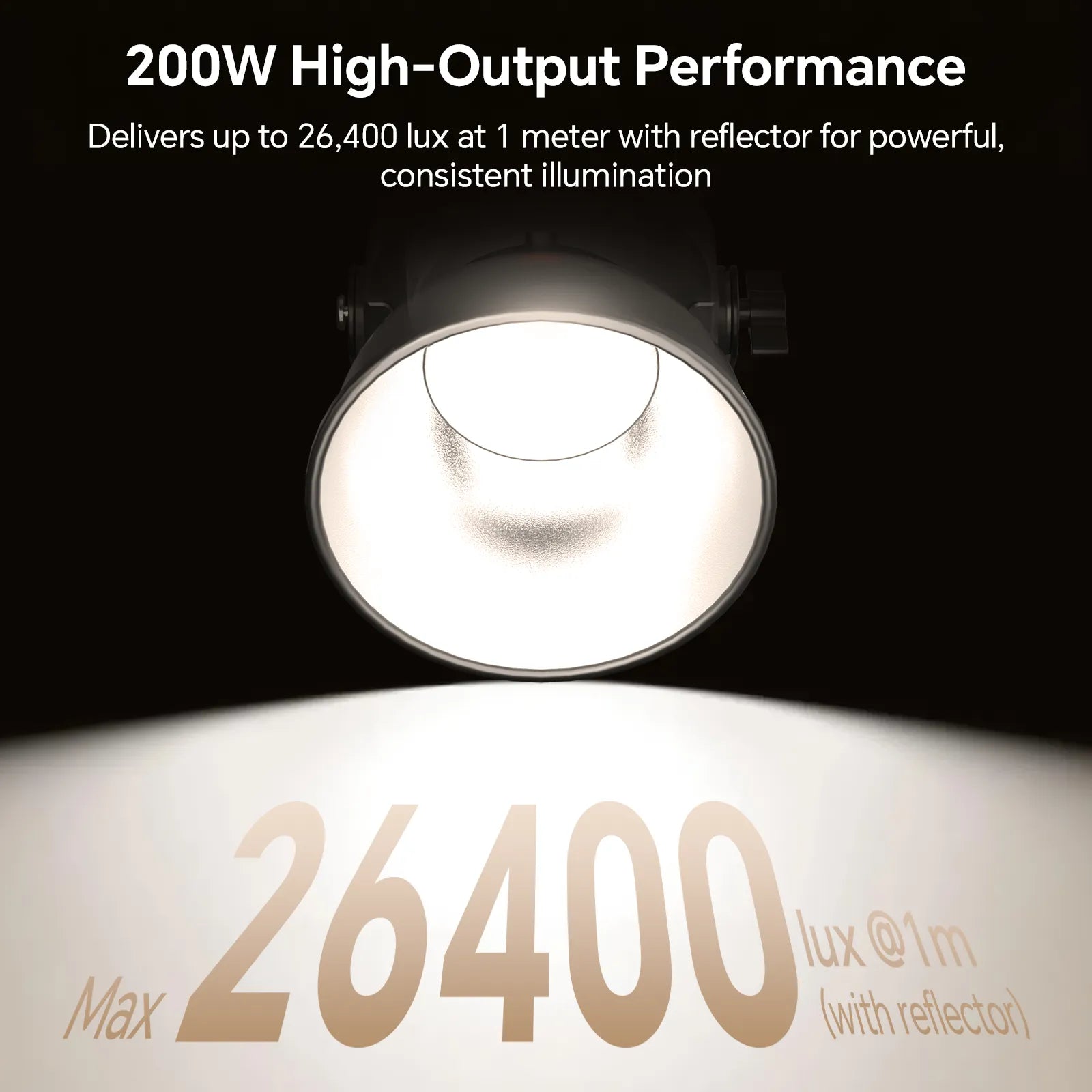 PHOTOOLEX CONE 200W PLUS COB Video Light - Photoolex