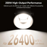PHOTOOLEX CONE 200W PLUS COB Video Light - Photoolex