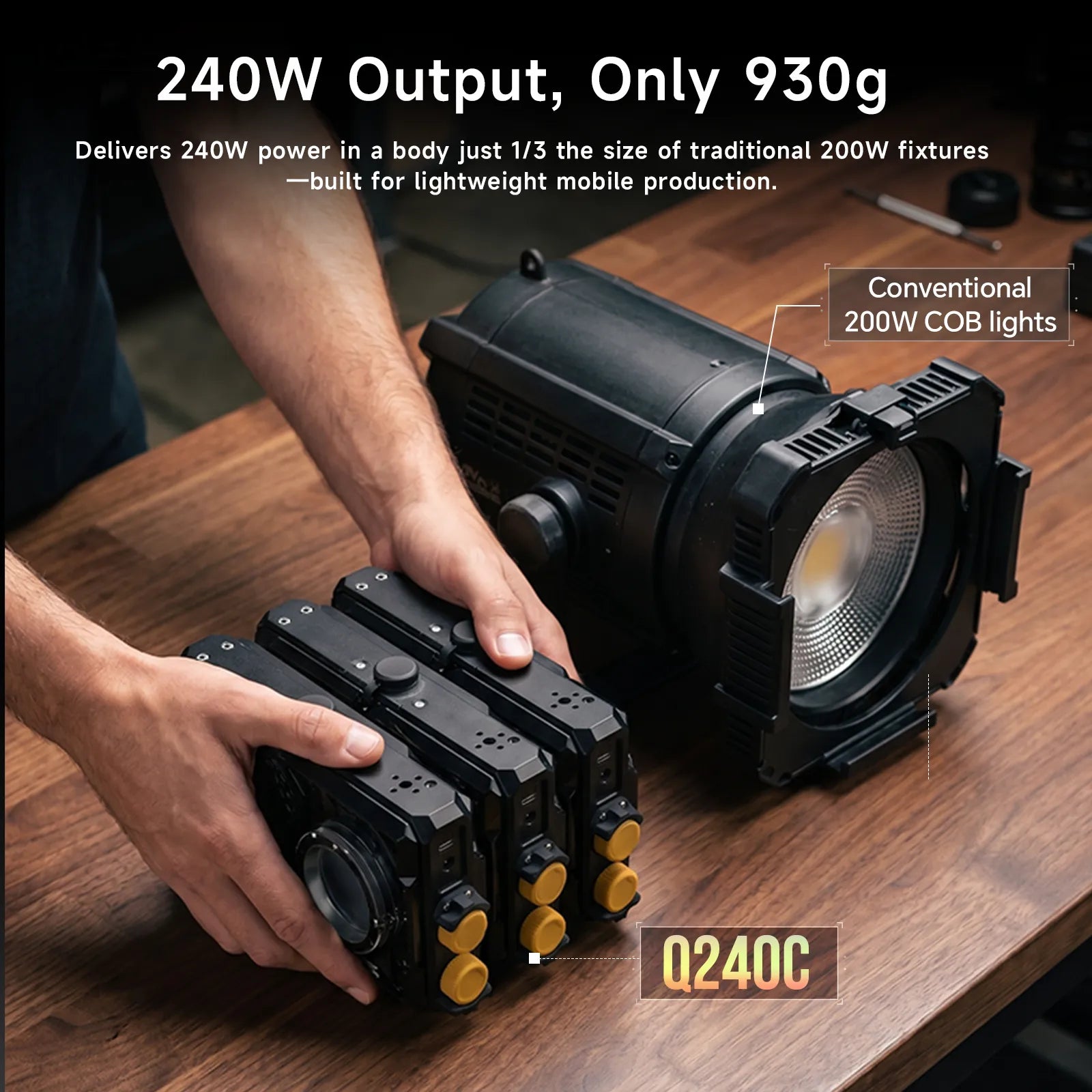 PHOTOOLEX Q240C RGB Portable Light - Photoolex