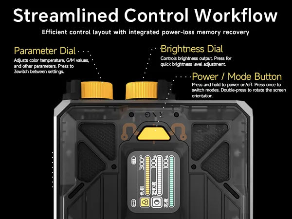 PHOTOOLEX Q240C RGB Portable light mo 10