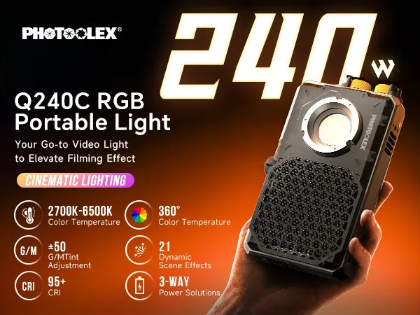 PHOTOOLEX Q240C RGB Portable light mo 1