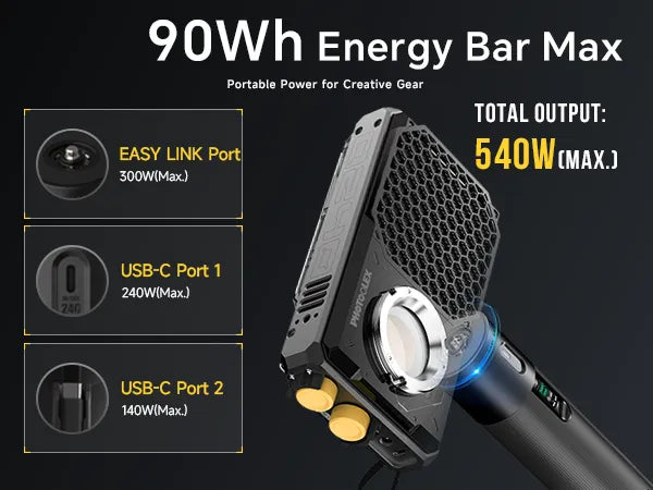 PHOTOOLEX Q240C RGB Portable light mo 7