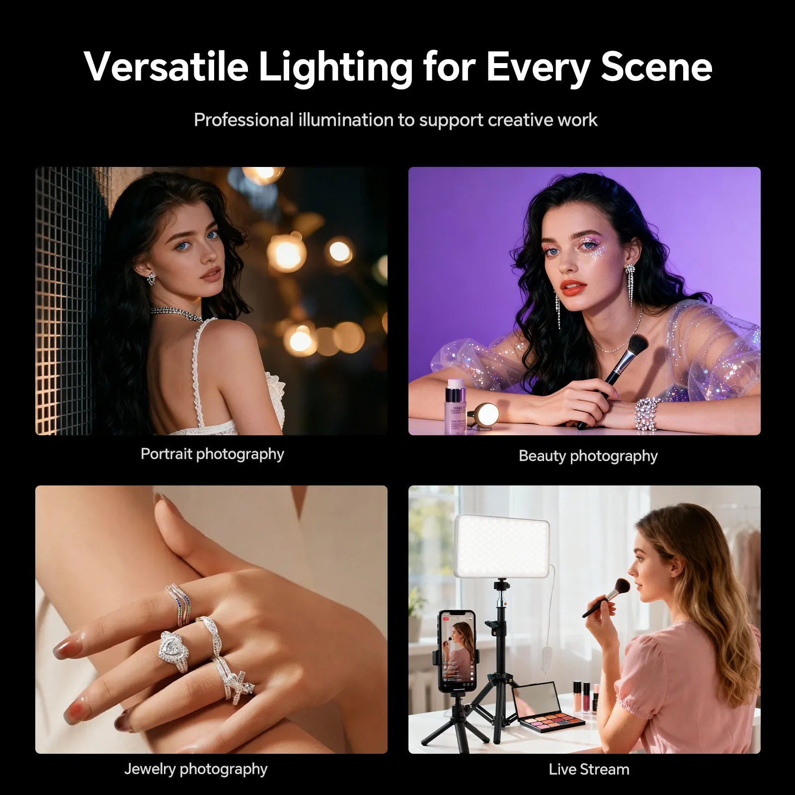 PHOTOOLEX MilkGlow Pro Soft Panel Light Kit - Photoolex