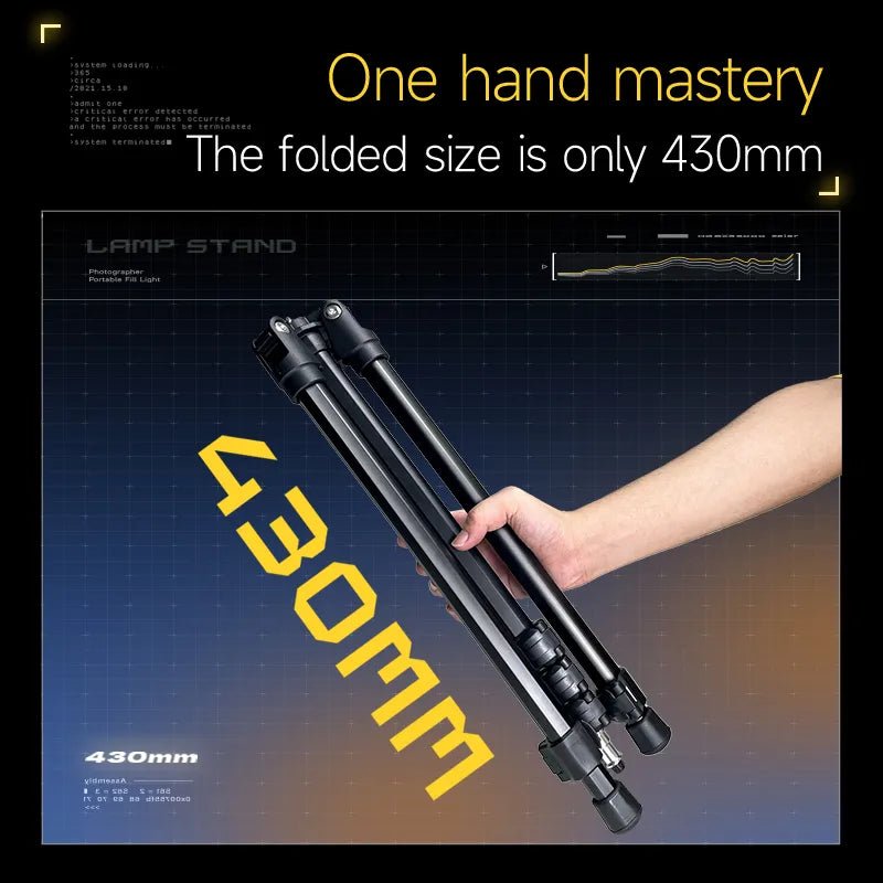 PHOTOOLEX 1.85m Foldable Aluminum Alloy Stand - Photoolex