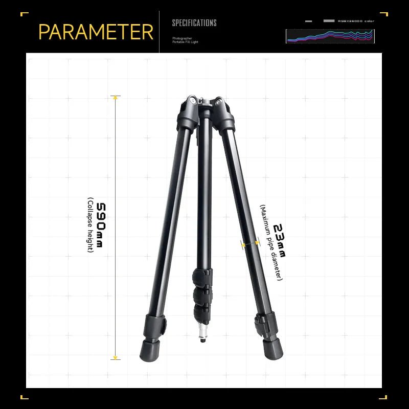 PHOTOOLEX 1.85m Foldable Aluminum Alloy Stand - Photoolex