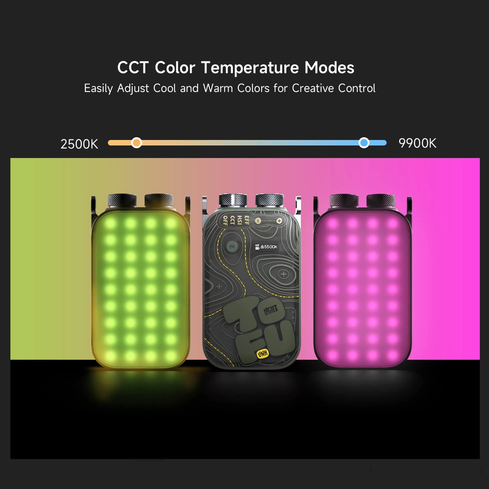 PHOTOOLEX TOFU - BRO RGB Video Light - Photoolex