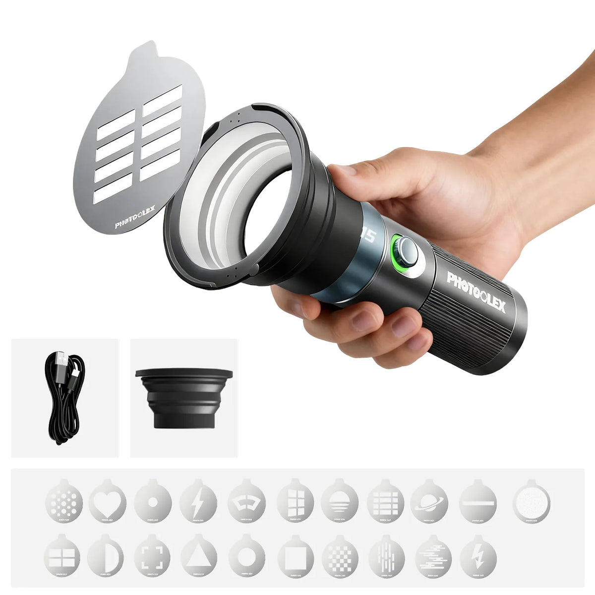 PHOTOOLEX Z15W Four Color Portable Spotlight
