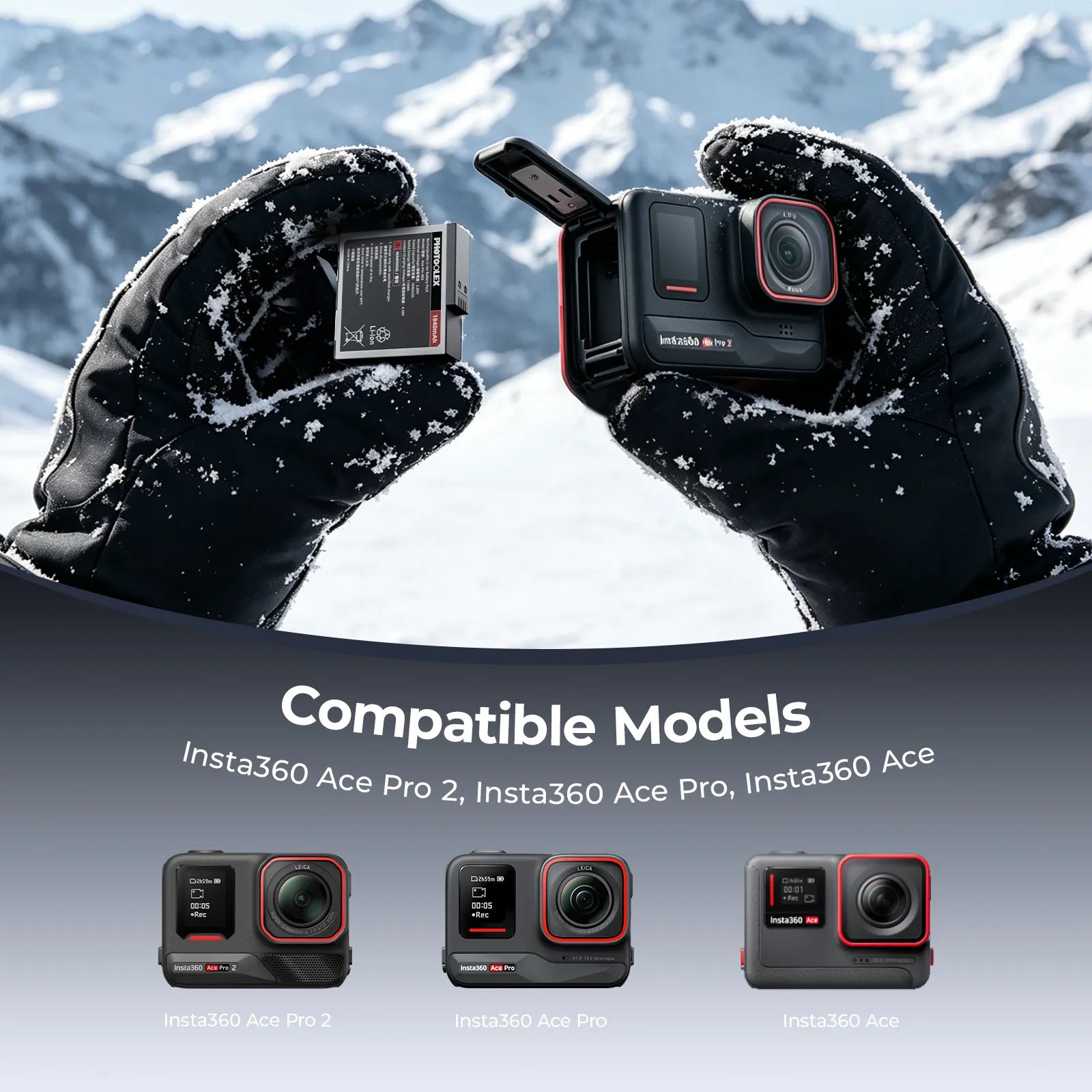 Photoolex Insta360 Ace Battery - Photoolex