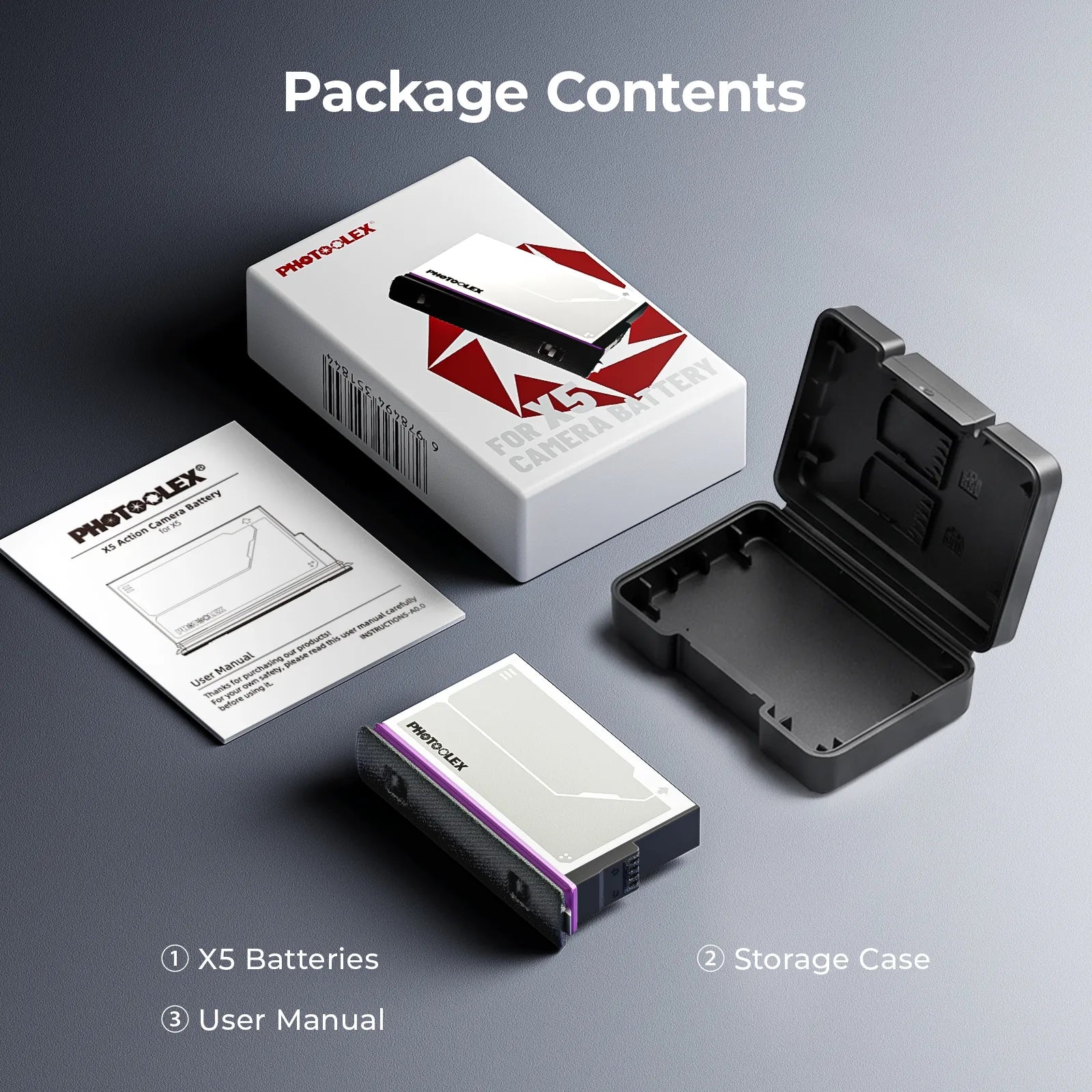 Photoolex Insta360 X5 Battery - Photoolex