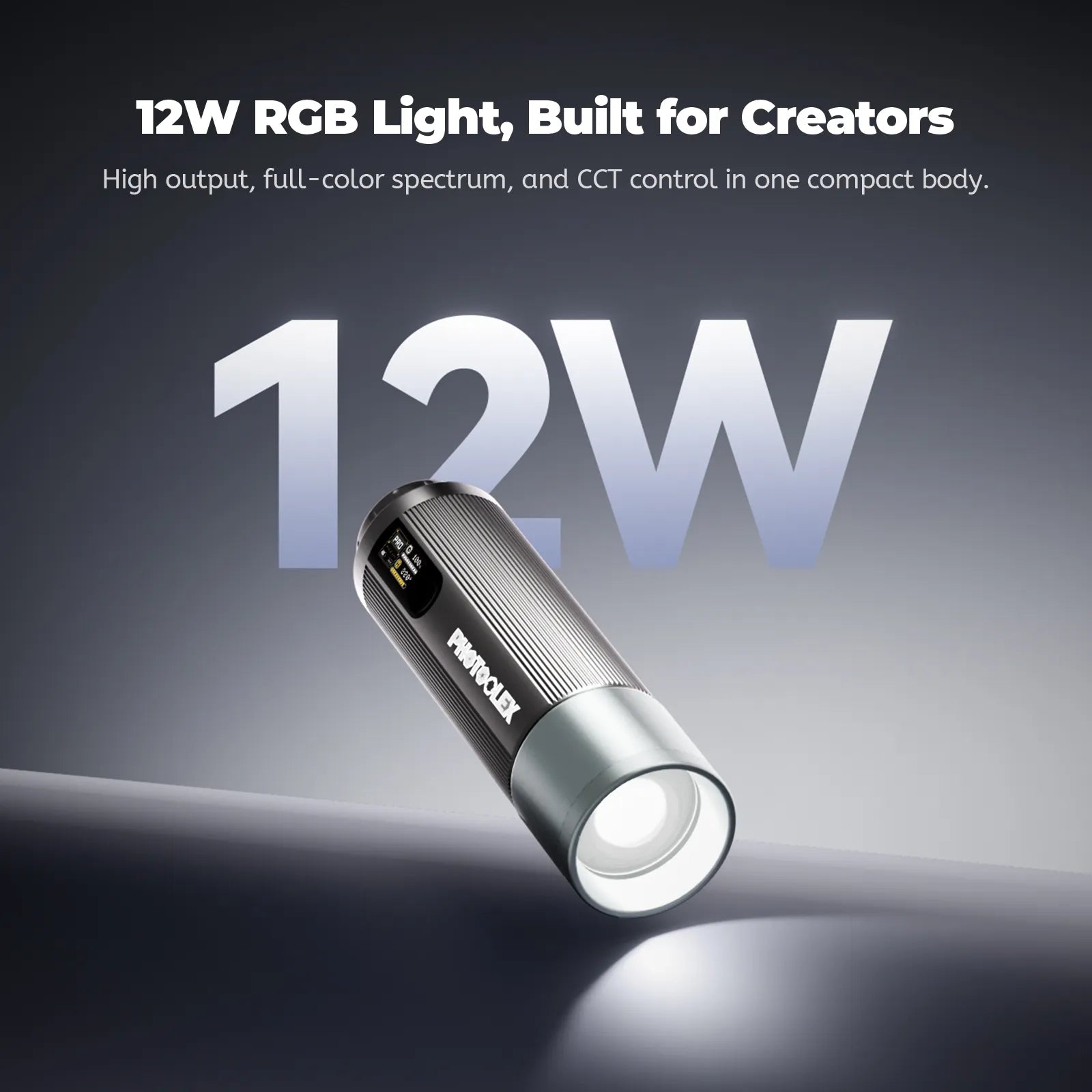 PHOTOOLEX PRO 12W Portable Photography Spotlight Set - Photoolex