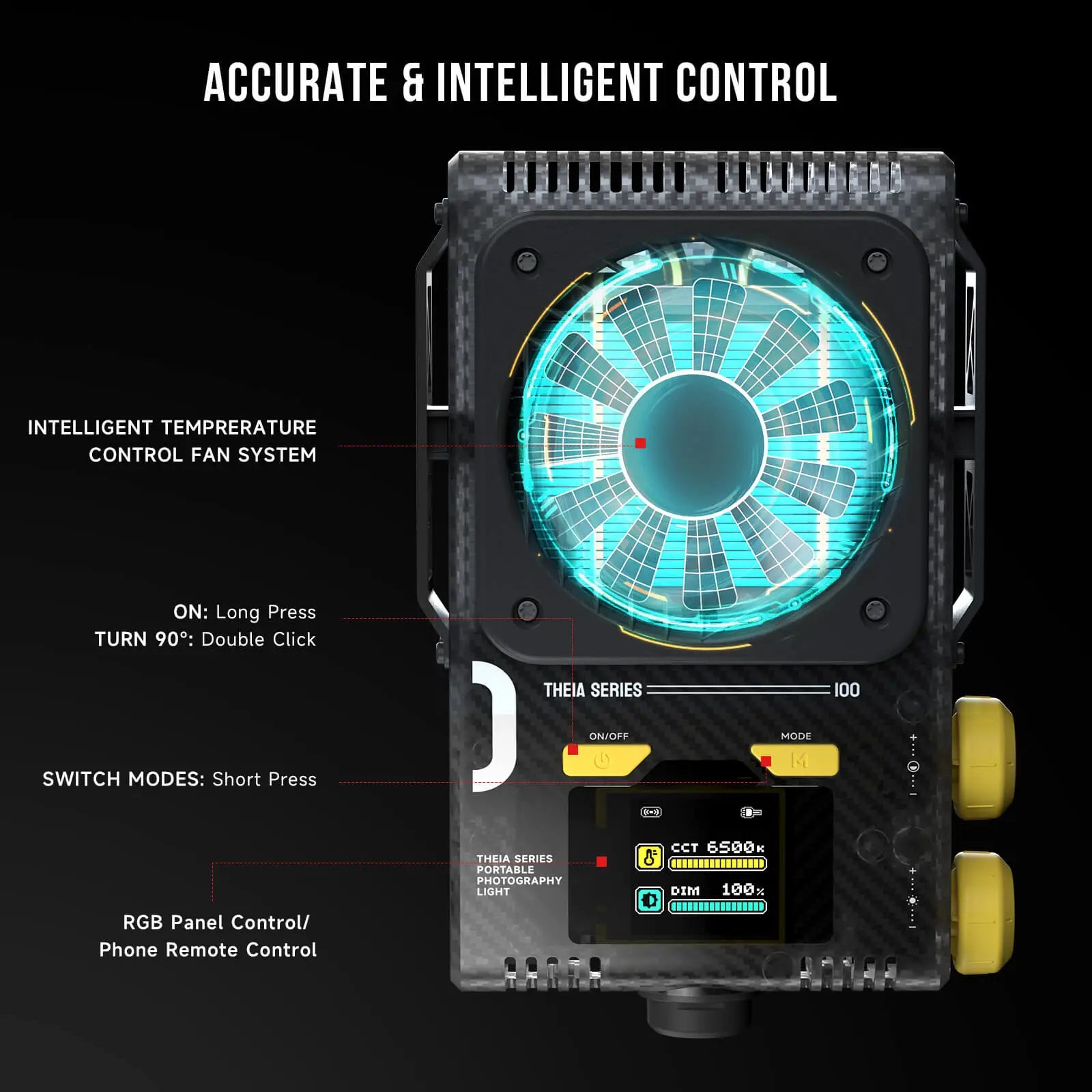 PHOTOOLEX Q100Lite 100W COB Video Light - Photoolex
