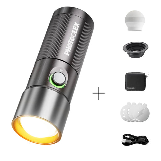 PHOTOOLEX Magnetic Gobos Four Colors Photography Spotlight 10W - Photoolex